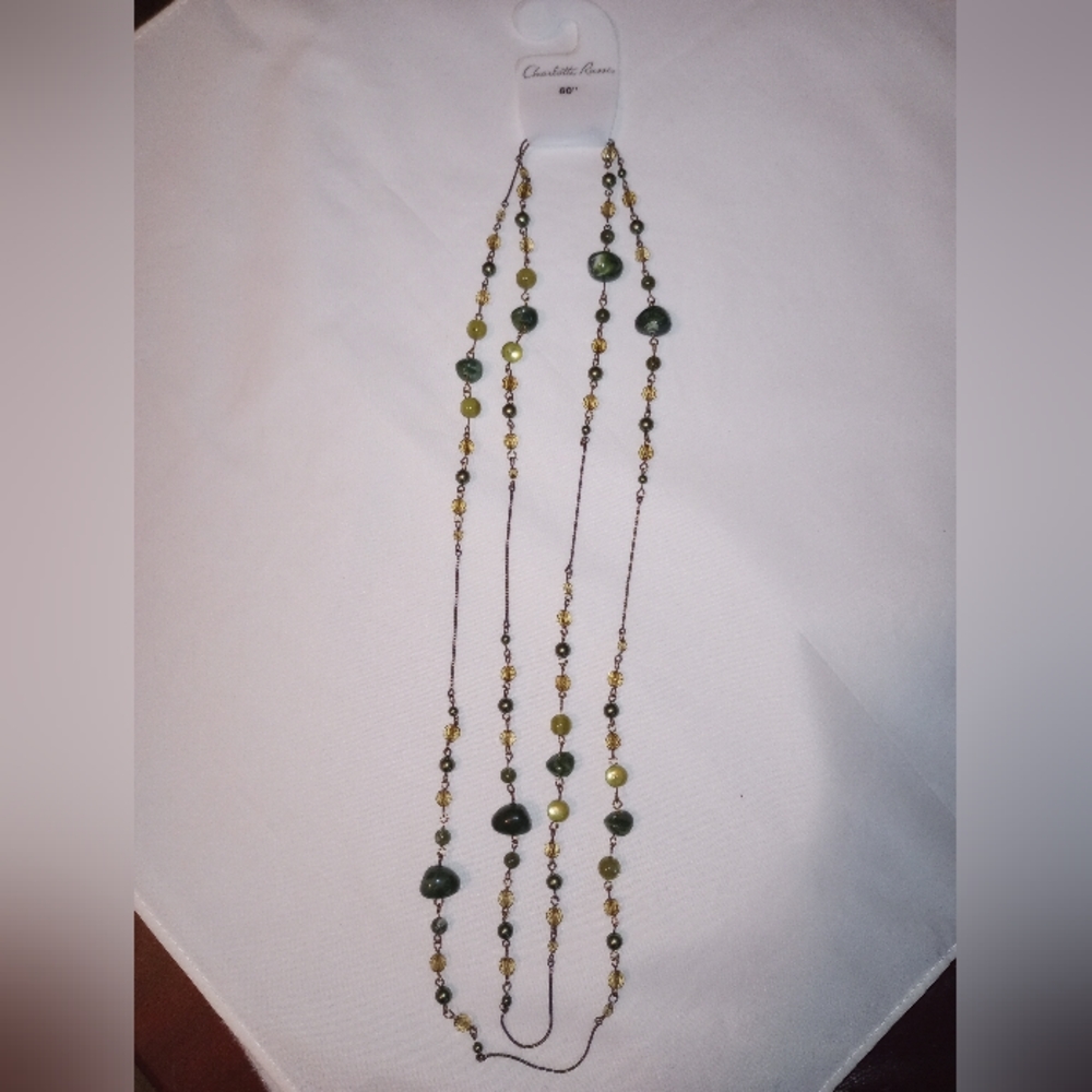 60" beaded necklace Charlotte Russe NWT